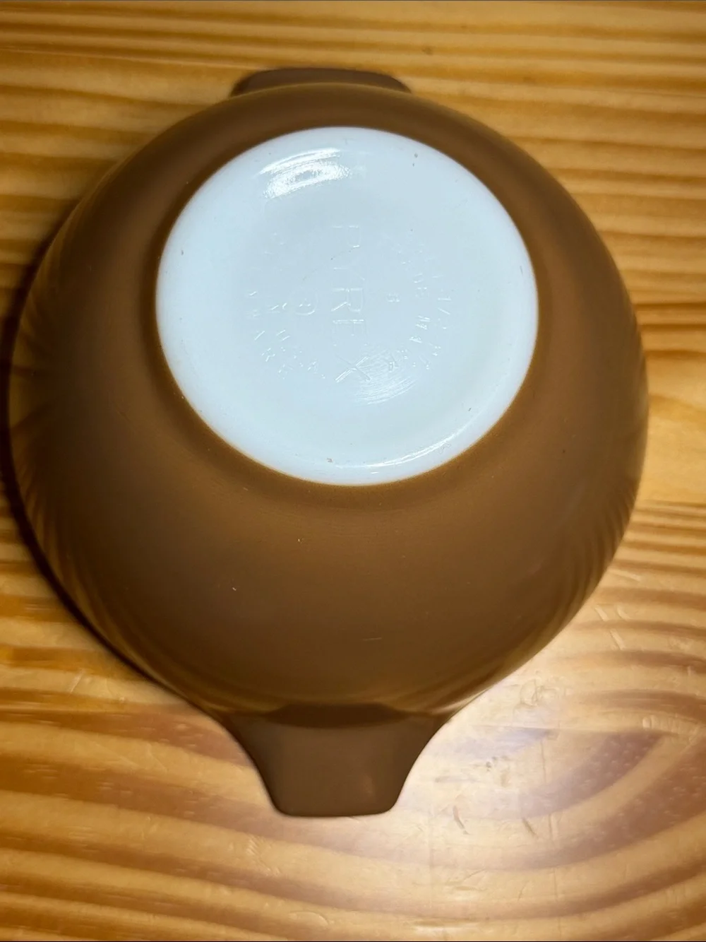 Vintage Pyrex Cinderella Mixing Bowl Brown 441 1.5 Pt Glossy